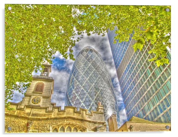 The Gherkin HDR Acrylic by David French