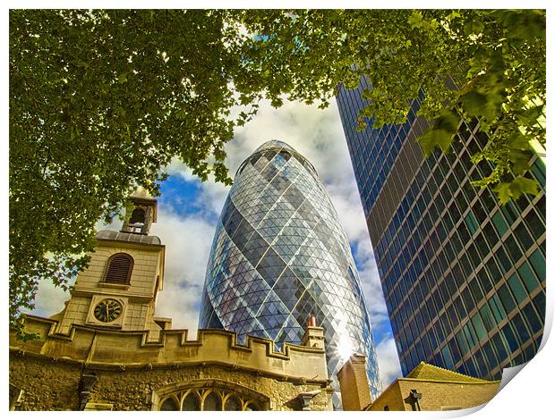 The Gherkin Print by David French