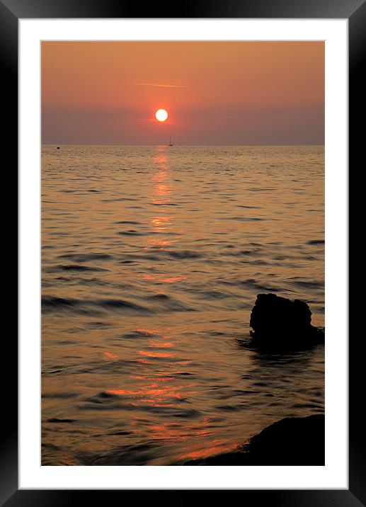 Croatian Sunsets Framed Mounted Print by Ian Middleton
