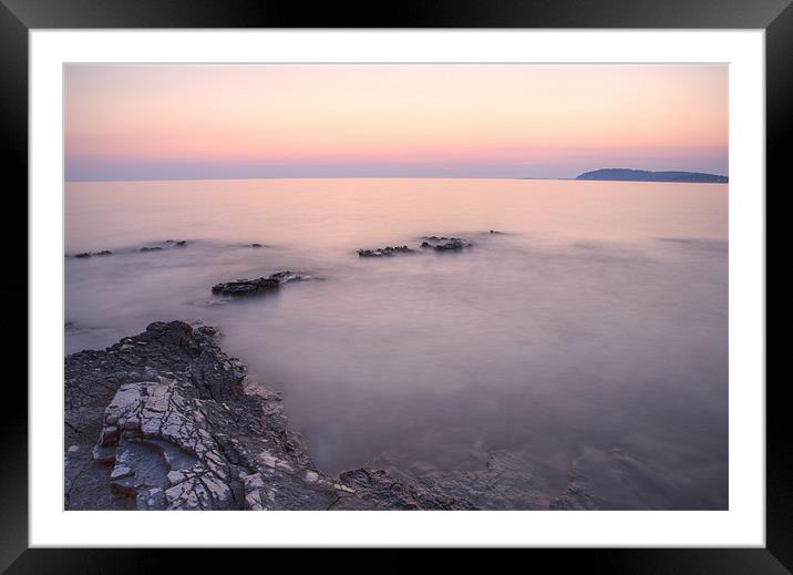 Croatian Sunsets Framed Mounted Print by Ian Middleton