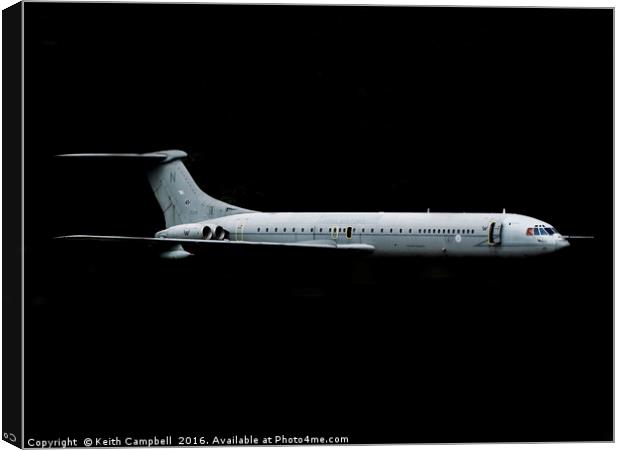 RAF VC-10 ZD241 Canvas Print by Keith Campbell