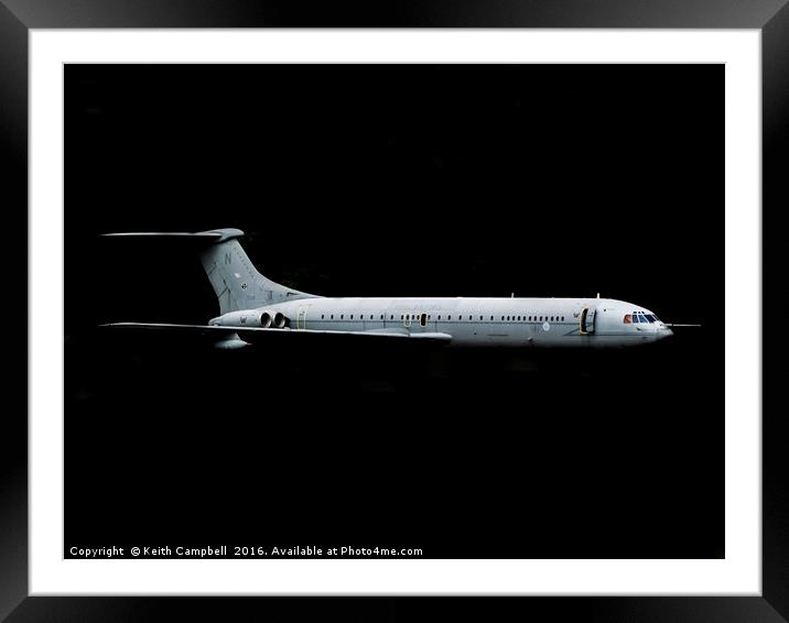 RAF VC-10 ZD241 Framed Mounted Print by Keith Campbell
