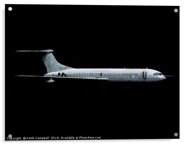 RAF VC-10 ZD241 Acrylic by Keith Campbell