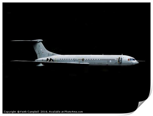 RAF VC-10 ZD241 Print by Keith Campbell