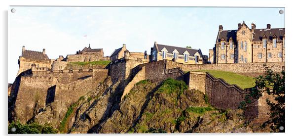 Edinburgh Castle Acrylic by Ian Coyle