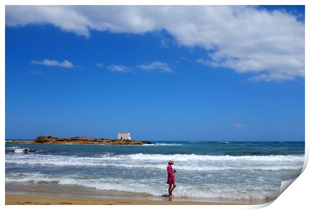 Malia Beach Print by Bob Morgans