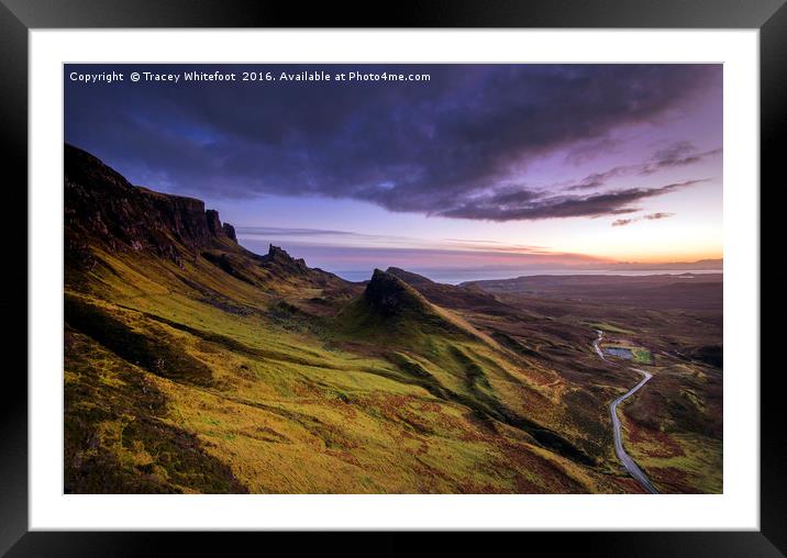 Sunrise at the Quiraing  Framed Mounted Print by Tracey Whitefoot