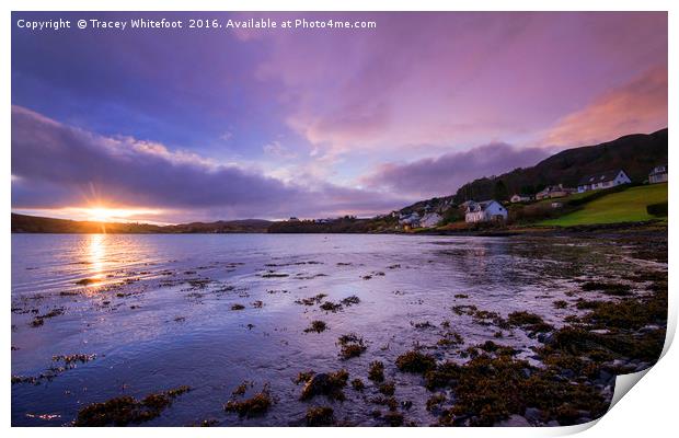 Portree Awakes  Print by Tracey Whitefoot