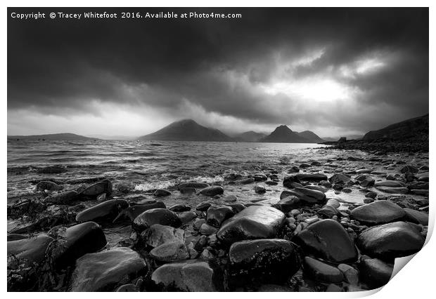 Dramatic Elgol Print by Tracey Whitefoot