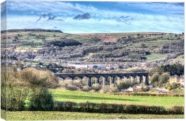 Hengoed Viaduct 2 Canvas Print by Steve Purnell