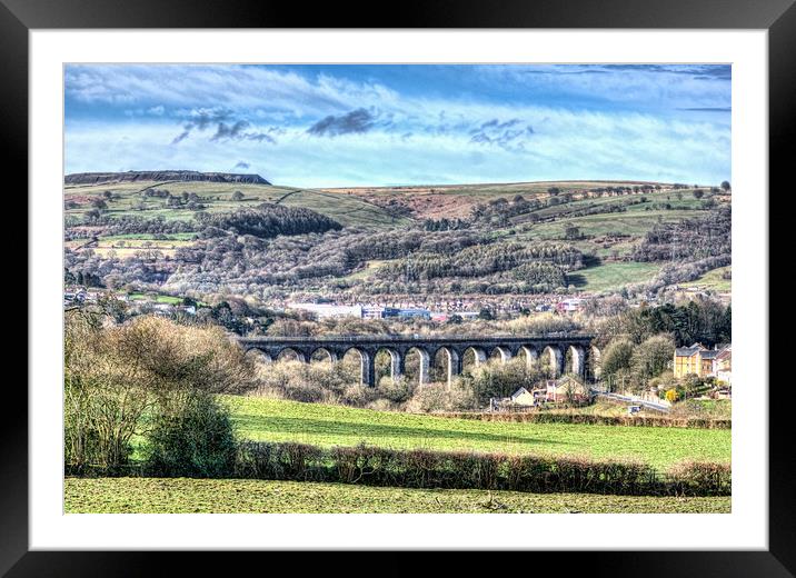 Hengoed Viaduct 2 Framed Mounted Print by Steve Purnell