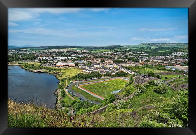 Dumbarton Football Ground Framed Print by Valerie Paterson