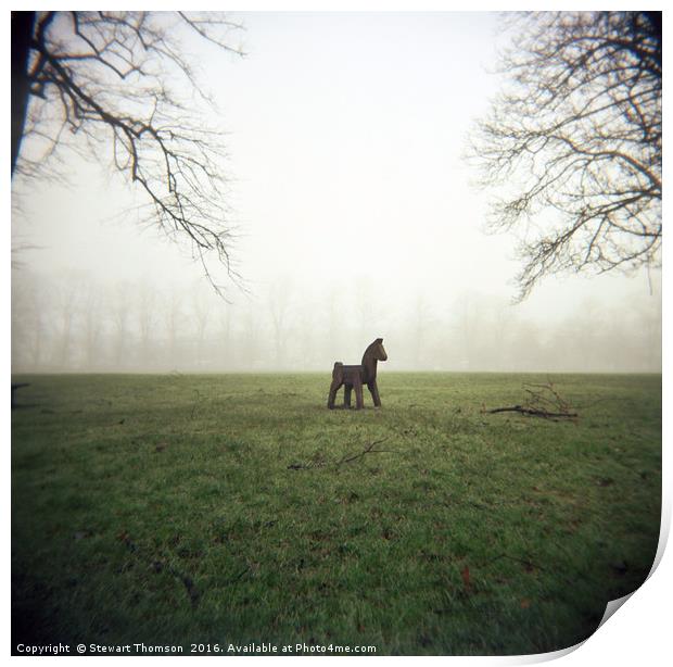 Fog Horse Print by Stewart Thomson
