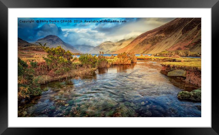 Wast Water Framed Mounted Print by Phil Durkin DPAGB BPE4