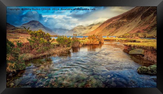 Wast Water Framed Print by Phil Durkin DPAGB BPE4