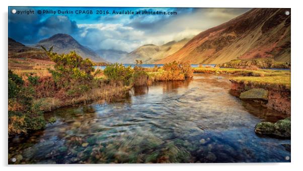 Wast Water Acrylic by Phil Durkin DPAGB BPE4