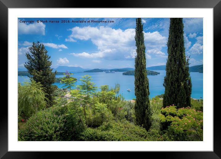 Greek Paradise Framed Mounted Print by Mark Harrop