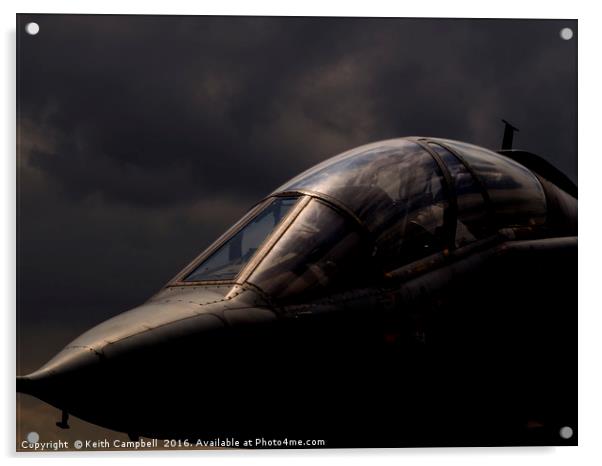 Royal Air Force Jaguar Acrylic by Keith Campbell
