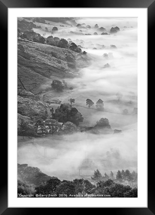 Light and Mist. Framed Mounted Print by Garry Smith