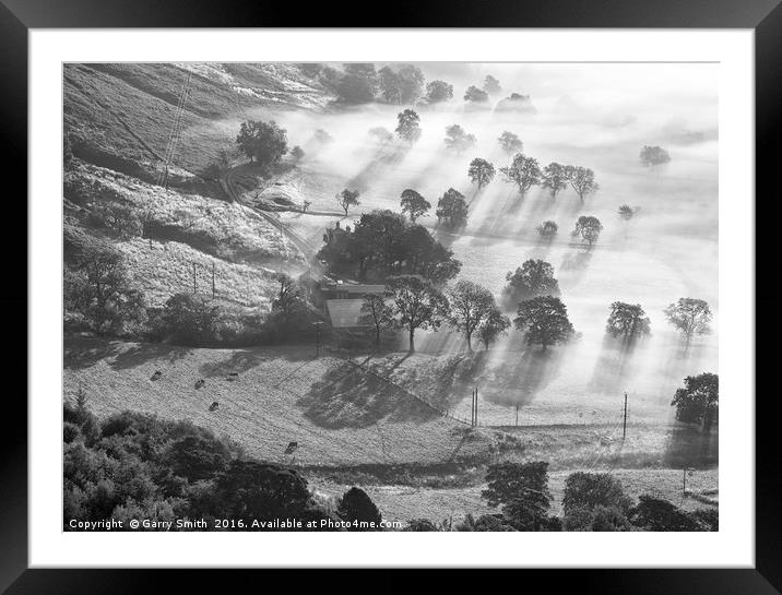 Mist and Light. Framed Mounted Print by Garry Smith