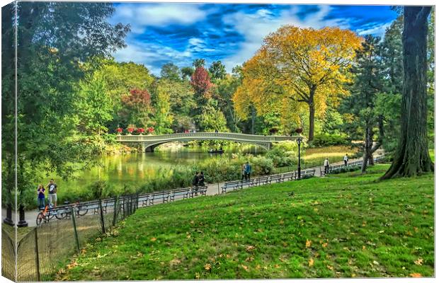 Central Park NYC Canvas Print by Valerie Paterson