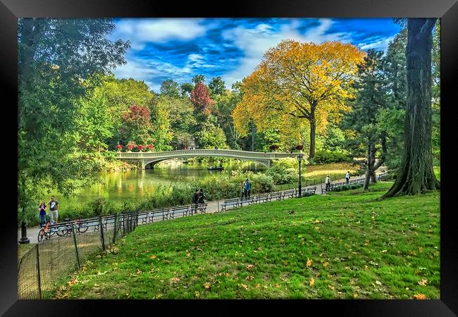 Central Park NYC Framed Print by Valerie Paterson
