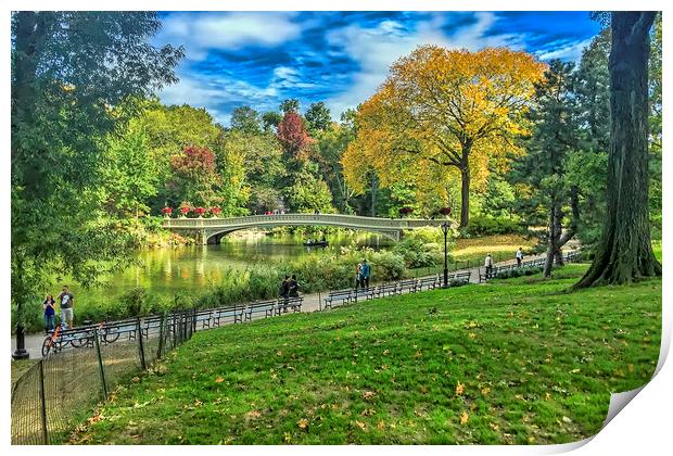 Central Park NYC Print by Valerie Paterson