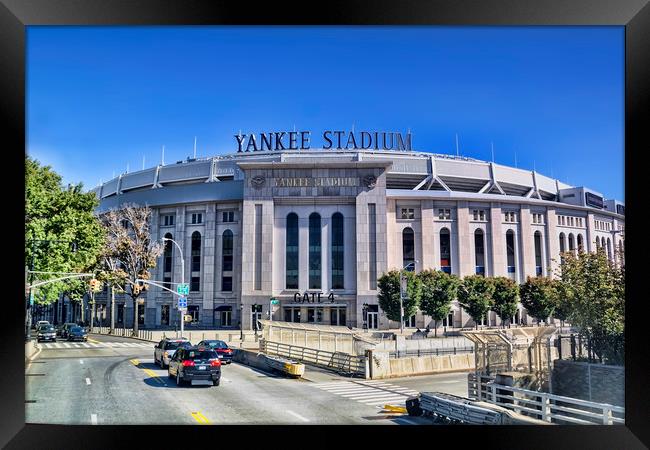 New York Yankees Stadium Framed Print by Valerie Paterson