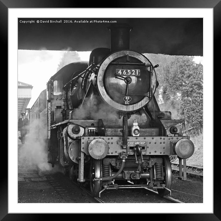 Ready To Depart at Loughborough Framed Mounted Print by David Birchall