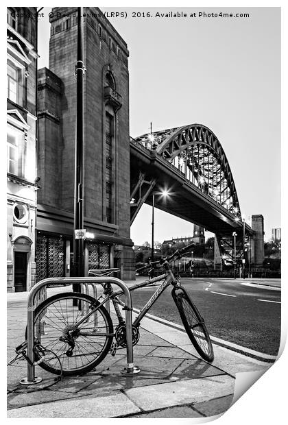 Tyne Bridge and Bicycle Print by David Lewins (LRPS)