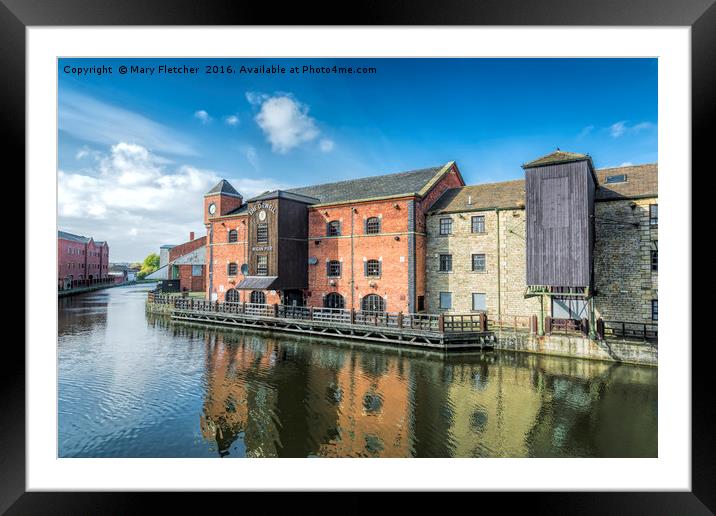 The Orwell, Wigan Pier Framed Mounted Print by Mary Fletcher