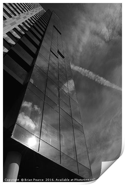 Skyscraper building Print by Brian Pearce