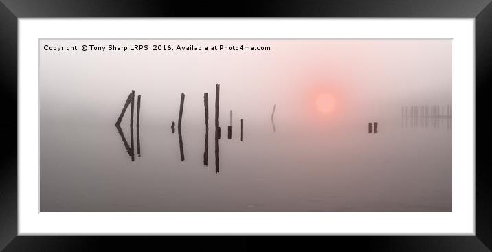 Misty Sunrise Framed Mounted Print by Tony Sharp LRPS CPAGB