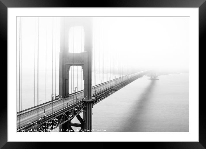 The Golden Gate Bridge, San Francisco Framed Mounted Print by Garry Smith