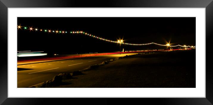 Night Time Drive Framed Mounted Print by Angela Aird