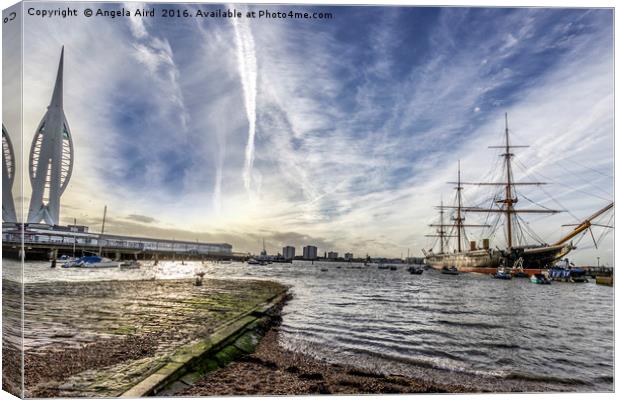 Portsmouth Harbour. Canvas Print by Angela Aird