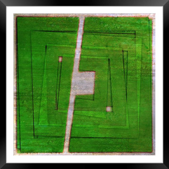 Thrilling Green Marker Framed Mounted Print by Florin Birjoveanu