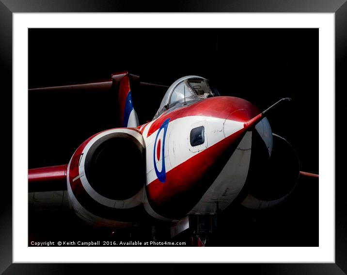 RAF Gloster Javelin XH897 Framed Mounted Print by Keith Campbell