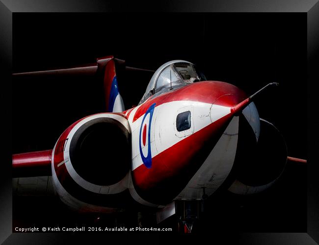 RAF Gloster Javelin XH897 Framed Print by Keith Campbell