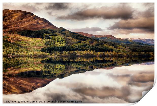 Rannoch Reflections Print by Trevor Camp