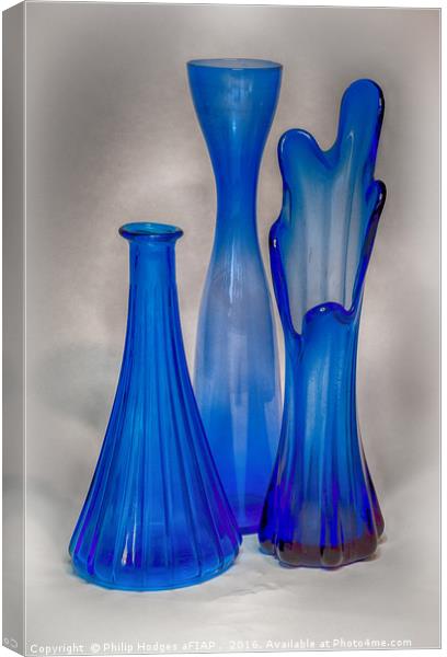 Blue Vases Canvas Print by Philip Hodges aFIAP ,