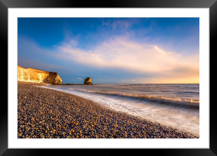 Freshwater Bay Beach. Isle Of Wight Framed Mounted Print by Wight Landscapes