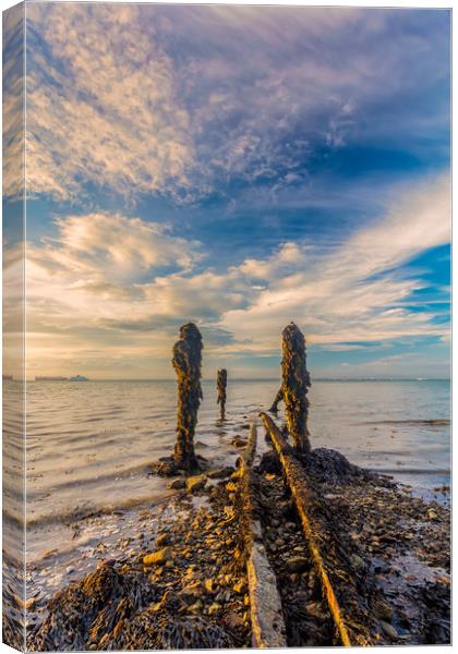 End Of The Line Ryde Isle Of Wight Canvas Print by Wight Landscapes