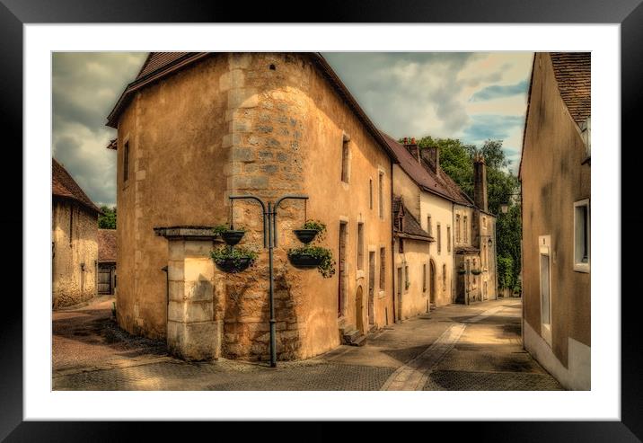 Backstreet at Noyen sur Sarthe Framed Mounted Print by David Oxtaby  ARPS