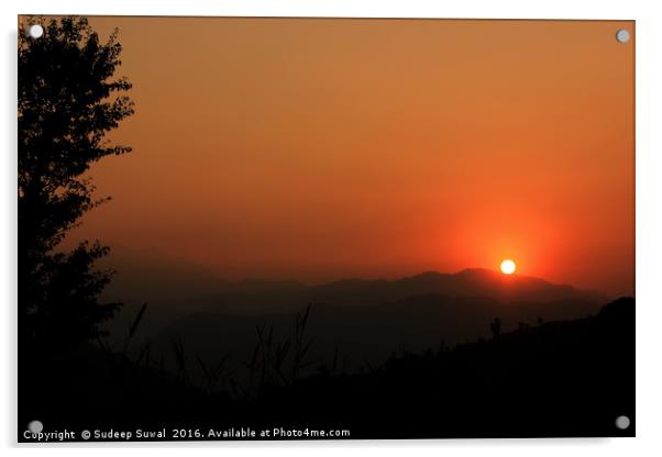 Sunset Acrylic by Sudeep Suwal