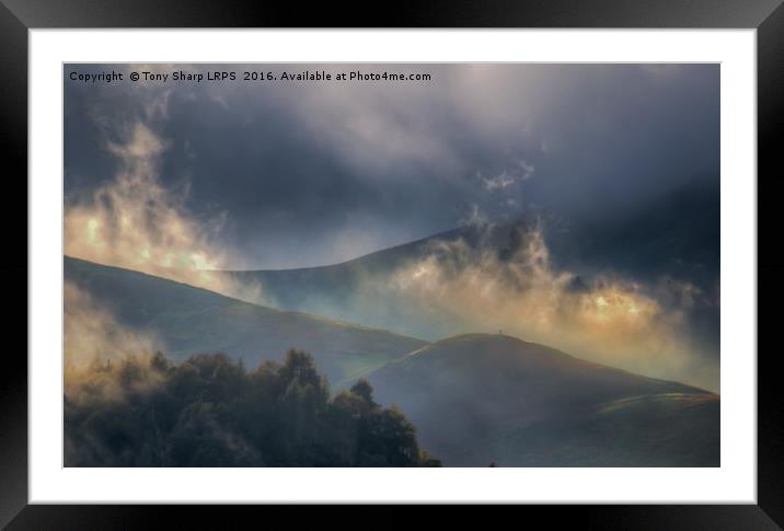 Steaming Fells Framed Mounted Print by Tony Sharp LRPS CPAGB