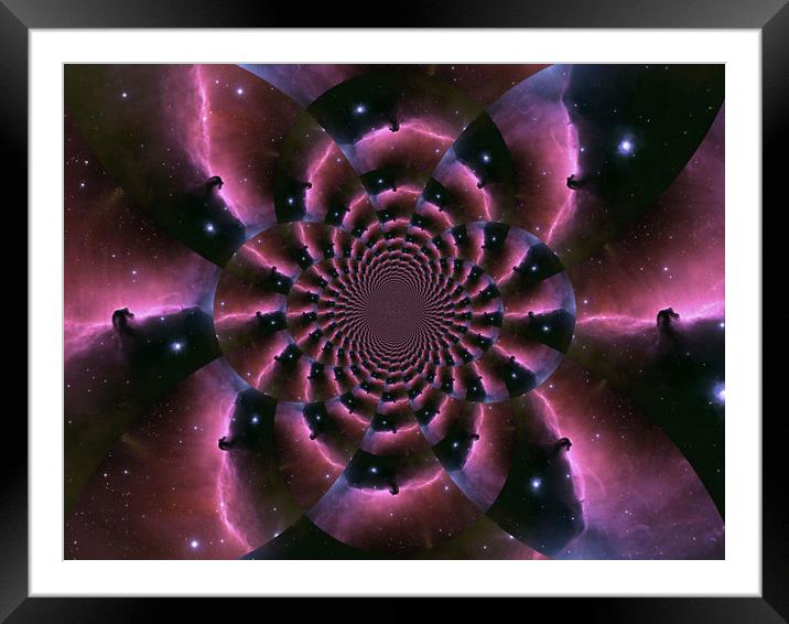 The Satin Nebulae. Framed Mounted Print by Heather Goodwin