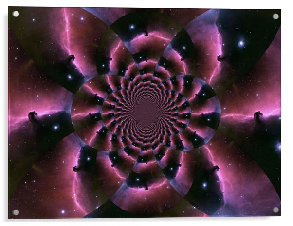 The Satin Nebulae. Acrylic by Heather Goodwin