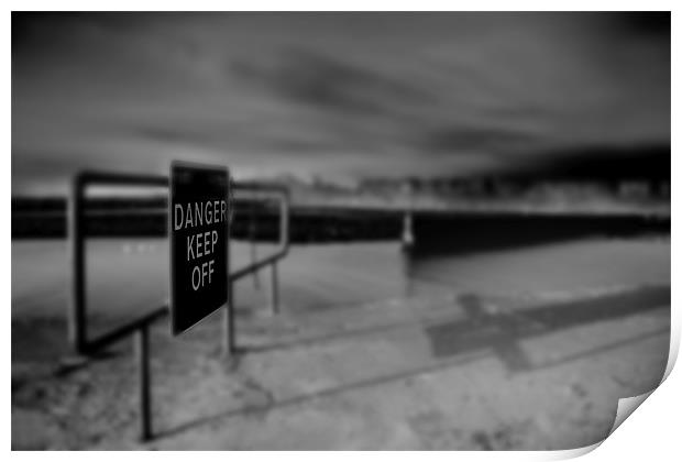Danger Keep Off Print by Reg Atkinson