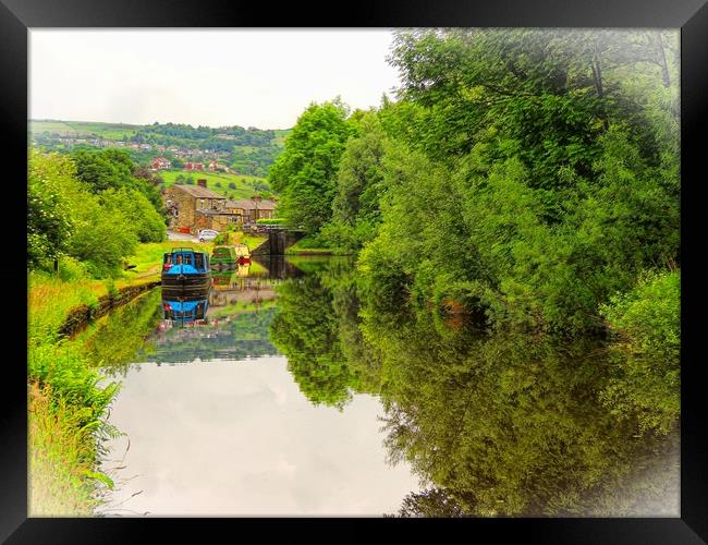 Canal Reflections           Framed Print by Andy Smith